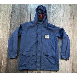 Salty Crew Navy Gaff Jacket 2 Size XL Nylon Full Zip